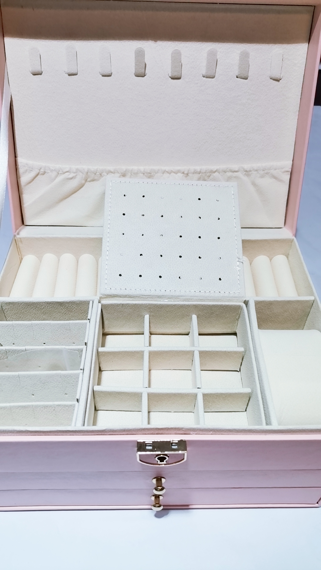 جعبه جواهرات بزرگ دو کشو وارداتی